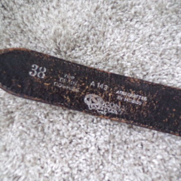 Nocona leather belt 38 - Picture 5 of 7